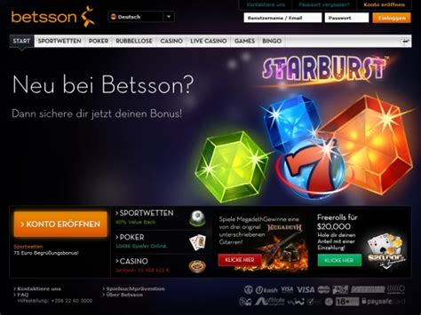Betsson Casino Erfahrungen und Bewertung .